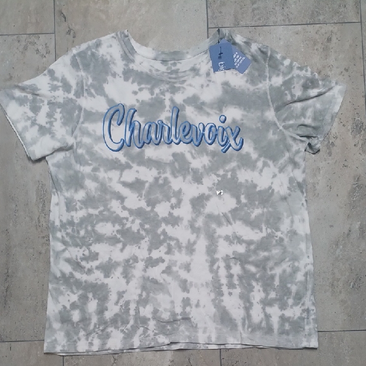 Gear For Sports Tie-Dye Gray And Blue Women's Tee